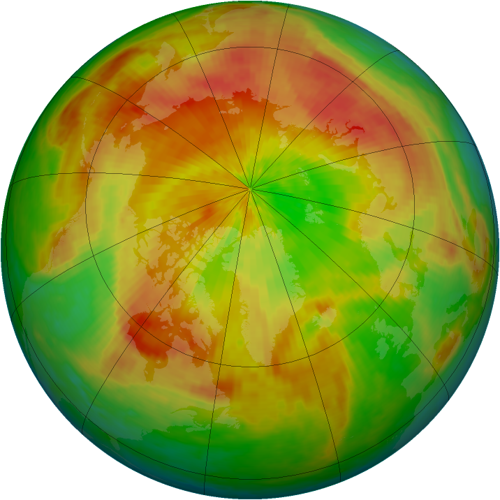 Arctic ozone map for 23 April 2004